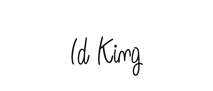 How to make Id King signature? Angelique-Rose-font-FFP is a professional autograph style. Create handwritten signature for Id King name. Id King signature style 5 images and pictures png