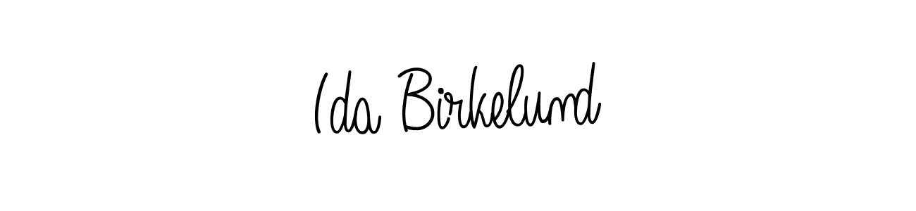 Use a signature maker to create a handwritten signature online. With this signature software, you can design (Angelique-Rose-font-FFP) your own signature for name Ida Birkelund. Ida Birkelund signature style 5 images and pictures png
