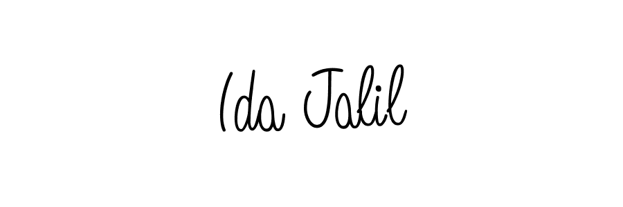 Design your own signature with our free online signature maker. With this signature software, you can create a handwritten (Angelique-Rose-font-FFP) signature for name Ida Jalil. Ida Jalil signature style 5 images and pictures png