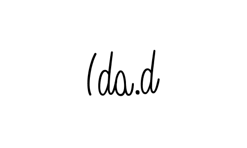 This is the best signature style for the Ida.d name. Also you like these signature font (Angelique-Rose-font-FFP). Mix name signature. Ida.d signature style 5 images and pictures png