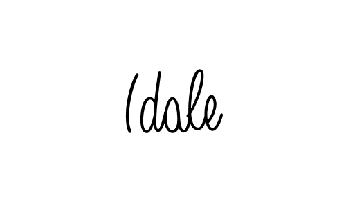 Idale stylish signature style. Best Handwritten Sign (Angelique-Rose-font-FFP) for my name. Handwritten Signature Collection Ideas for my name Idale. Idale signature style 5 images and pictures png