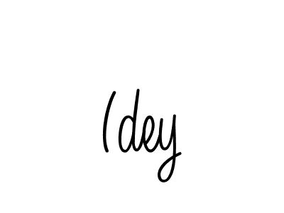 Make a beautiful signature design for name Idey. With this signature (Angelique-Rose-font-FFP) style, you can create a handwritten signature for free. Idey signature style 5 images and pictures png