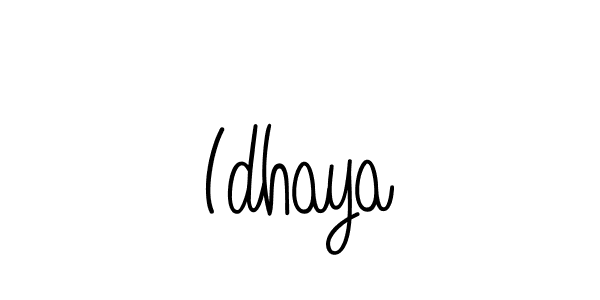 Make a beautiful signature design for name Idhaya. With this signature (Angelique-Rose-font-FFP) style, you can create a handwritten signature for free. Idhaya signature style 5 images and pictures png