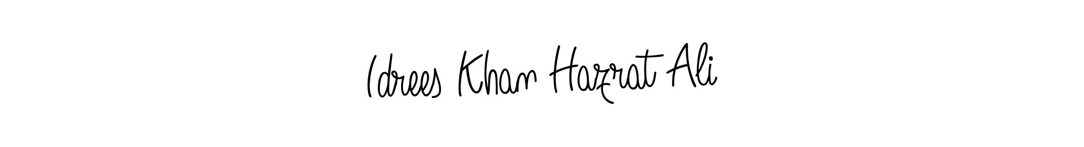 Angelique-Rose-font-FFP is a professional signature style that is perfect for those who want to add a touch of class to their signature. It is also a great choice for those who want to make their signature more unique. Get Idrees Khan Hazrat Ali name to fancy signature for free. Idrees Khan Hazrat Ali signature style 5 images and pictures png