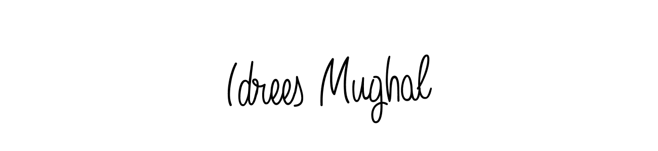 The best way (Angelique-Rose-font-FFP) to make a short signature is to pick only two or three words in your name. The name Idrees Mughal include a total of six letters. For converting this name. Idrees Mughal signature style 5 images and pictures png
