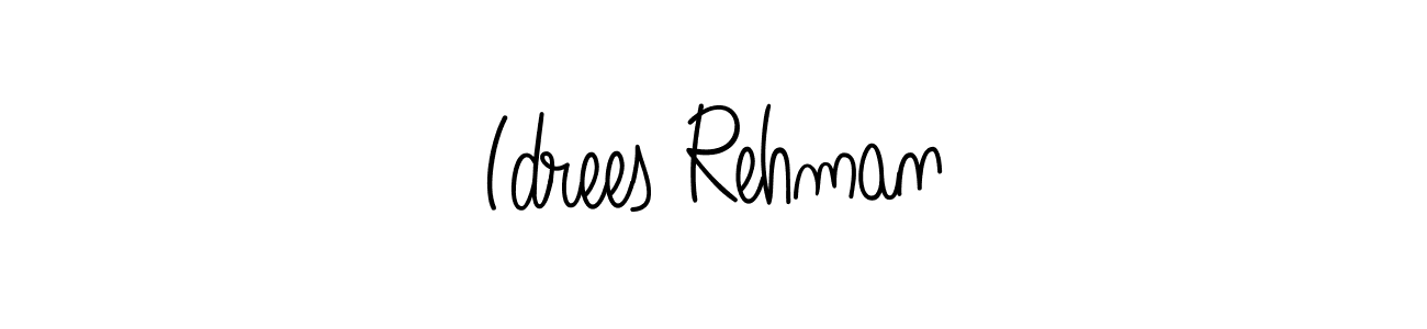 How to Draw Idrees Rehman signature style? Angelique-Rose-font-FFP is a latest design signature styles for name Idrees Rehman. Idrees Rehman signature style 5 images and pictures png