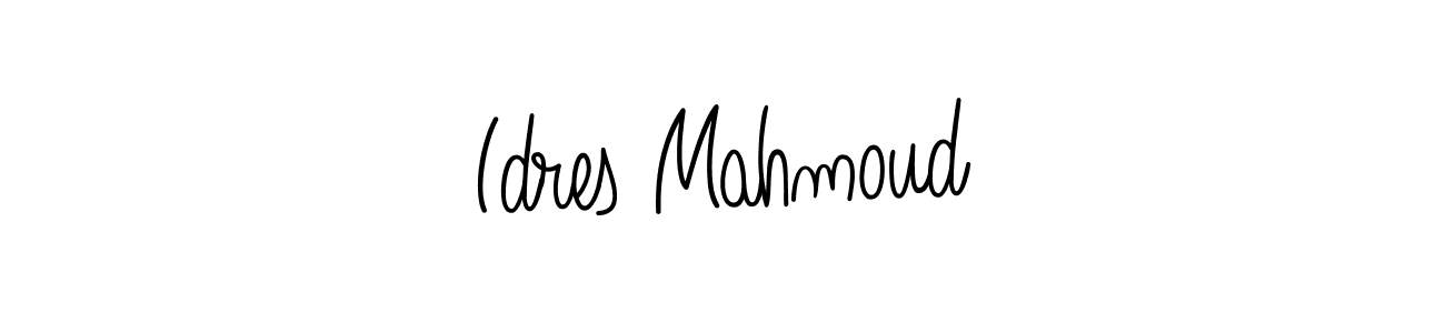 How to make Idres Mahmoud name signature. Use Angelique-Rose-font-FFP style for creating short signs online. This is the latest handwritten sign. Idres Mahmoud signature style 5 images and pictures png