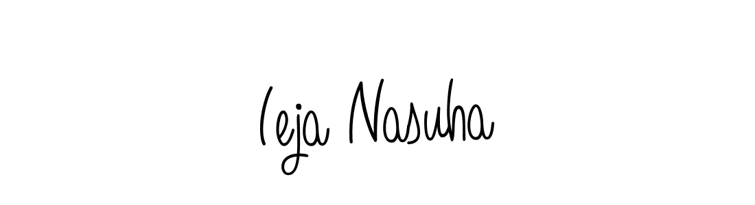 The best way (Angelique-Rose-font-FFP) to make a short signature is to pick only two or three words in your name. The name Ieja Nasuha include a total of six letters. For converting this name. Ieja Nasuha signature style 5 images and pictures png