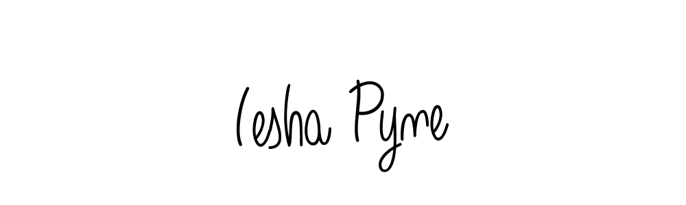 Make a beautiful signature design for name Iesha Pyne. With this signature (Angelique-Rose-font-FFP) style, you can create a handwritten signature for free. Iesha Pyne signature style 5 images and pictures png