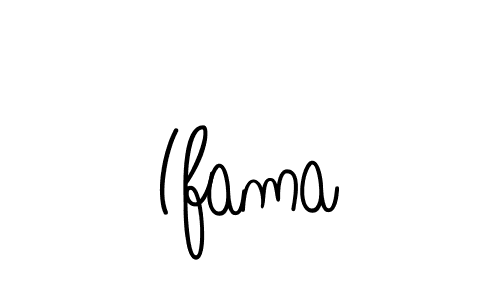 Ifama stylish signature style. Best Handwritten Sign (Angelique-Rose-font-FFP) for my name. Handwritten Signature Collection Ideas for my name Ifama. Ifama signature style 5 images and pictures png