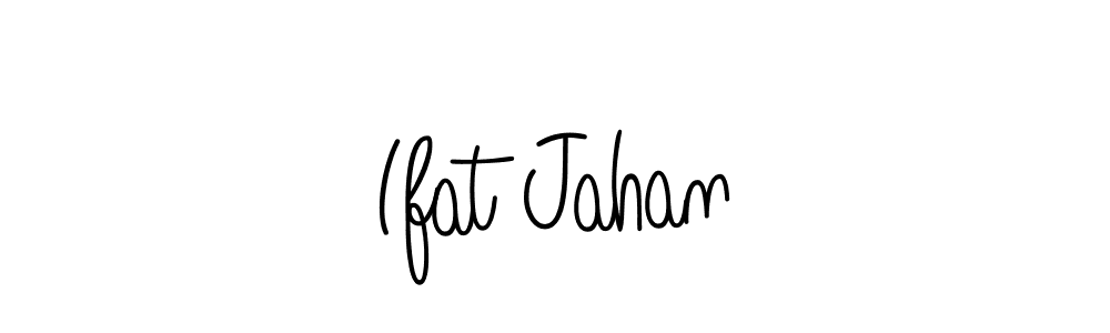 Use a signature maker to create a handwritten signature online. With this signature software, you can design (Angelique-Rose-font-FFP) your own signature for name Ifat Jahan. Ifat Jahan signature style 5 images and pictures png