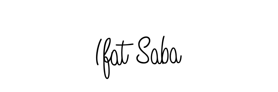How to make Ifat Saba signature? Angelique-Rose-font-FFP is a professional autograph style. Create handwritten signature for Ifat Saba name. Ifat Saba signature style 5 images and pictures png
