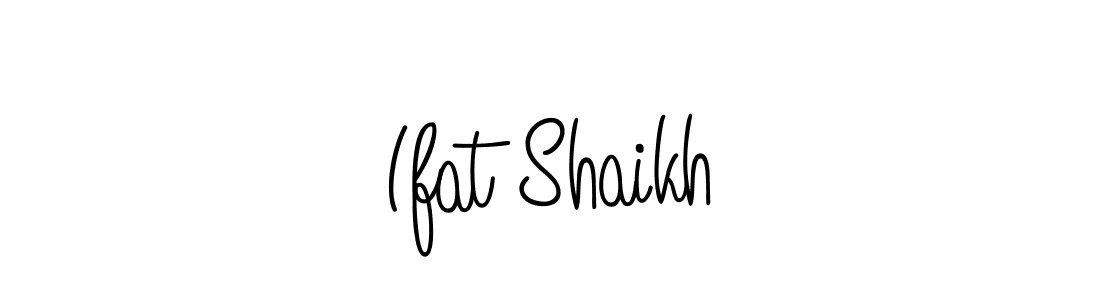 How to make Ifat Shaikh name signature. Use Angelique-Rose-font-FFP style for creating short signs online. This is the latest handwritten sign. Ifat Shaikh signature style 5 images and pictures png