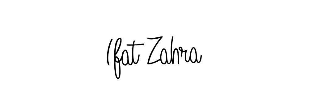 You should practise on your own different ways (Angelique-Rose-font-FFP) to write your name (Ifat Zahra) in signature. don't let someone else do it for you. Ifat Zahra signature style 5 images and pictures png