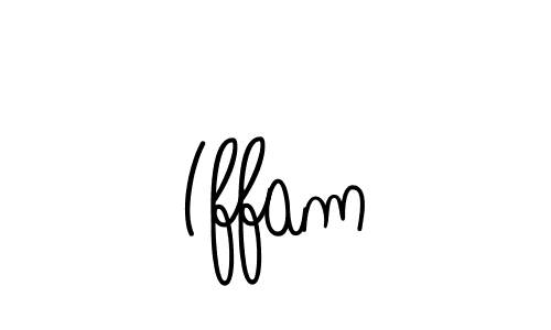 Use a signature maker to create a handwritten signature online. With this signature software, you can design (Angelique-Rose-font-FFP) your own signature for name Iffam. Iffam signature style 5 images and pictures png