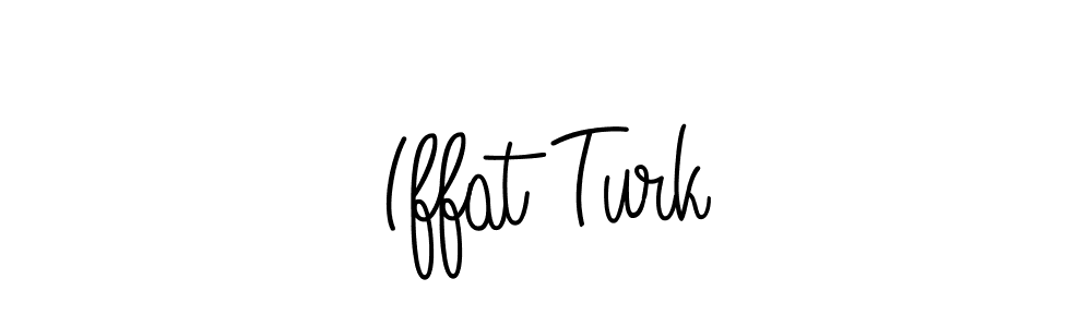 Use a signature maker to create a handwritten signature online. With this signature software, you can design (Angelique-Rose-font-FFP) your own signature for name Iffat Turk. Iffat Turk signature style 5 images and pictures png