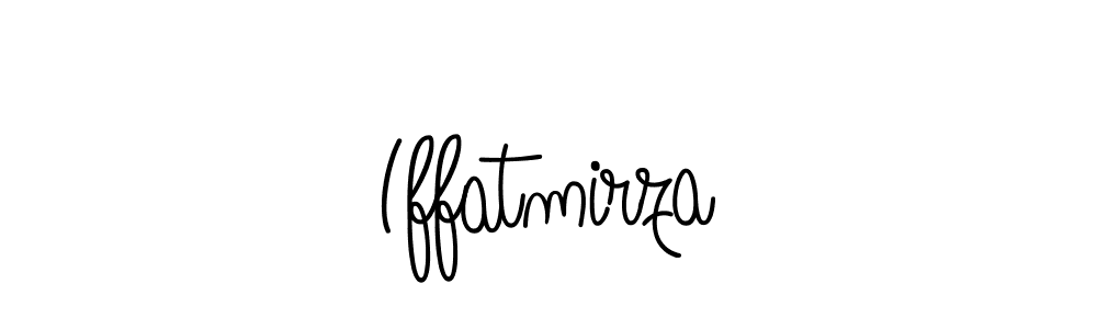 The best way (Angelique-Rose-font-FFP) to make a short signature is to pick only two or three words in your name. The name Iffatmirza include a total of six letters. For converting this name. Iffatmirza signature style 5 images and pictures png