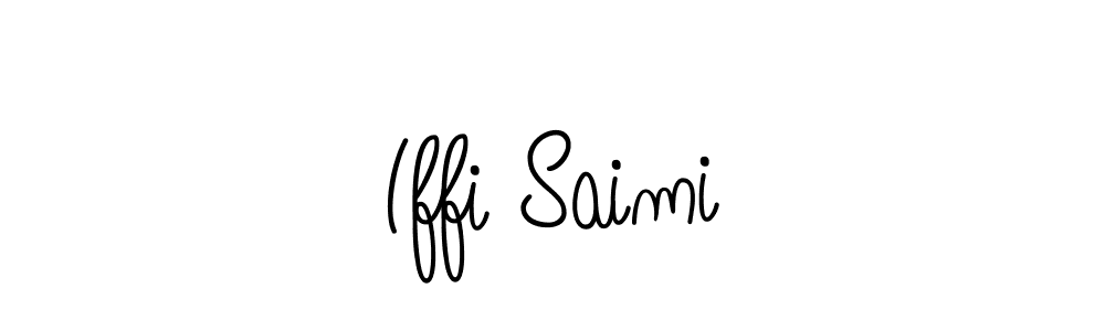 The best way (Angelique-Rose-font-FFP) to make a short signature is to pick only two or three words in your name. The name Iffi Saimi include a total of six letters. For converting this name. Iffi Saimi signature style 5 images and pictures png
