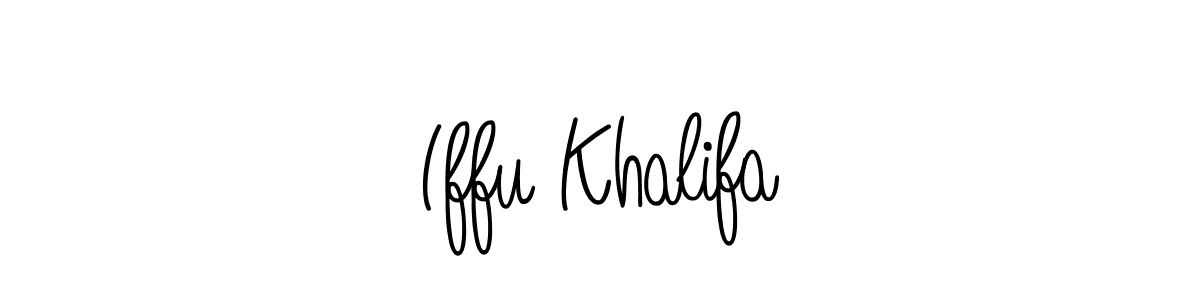 How to Draw Iffu Khalifa signature style? Angelique-Rose-font-FFP is a latest design signature styles for name Iffu Khalifa. Iffu Khalifa signature style 5 images and pictures png