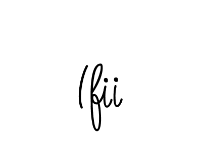 Use a signature maker to create a handwritten signature online. With this signature software, you can design (Angelique-Rose-font-FFP) your own signature for name Ifii. Ifii signature style 5 images and pictures png