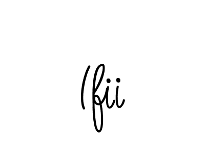 How to make Ifii name signature. Use Angelique-Rose-font-FFP style for creating short signs online. This is the latest handwritten sign. Ifii signature style 5 images and pictures png