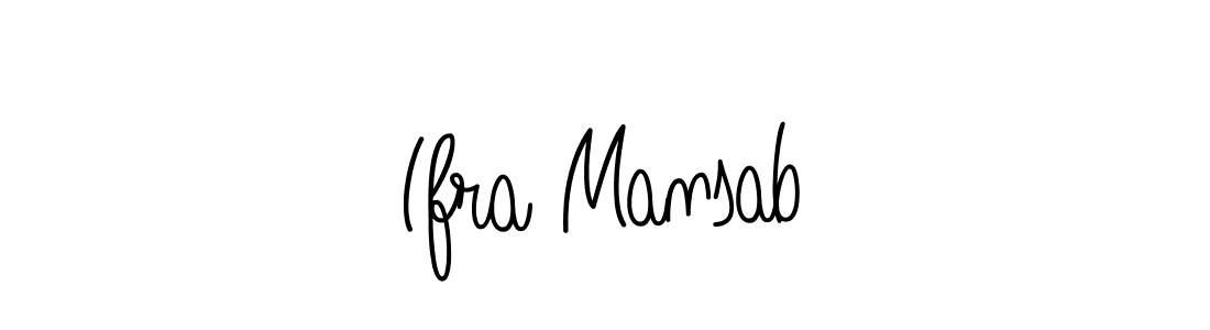 Ifra Mansab stylish signature style. Best Handwritten Sign (Angelique-Rose-font-FFP) for my name. Handwritten Signature Collection Ideas for my name Ifra Mansab. Ifra Mansab signature style 5 images and pictures png