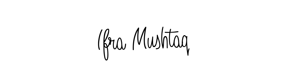 How to make Ifra Mushtaq name signature. Use Angelique-Rose-font-FFP style for creating short signs online. This is the latest handwritten sign. Ifra Mushtaq signature style 5 images and pictures png