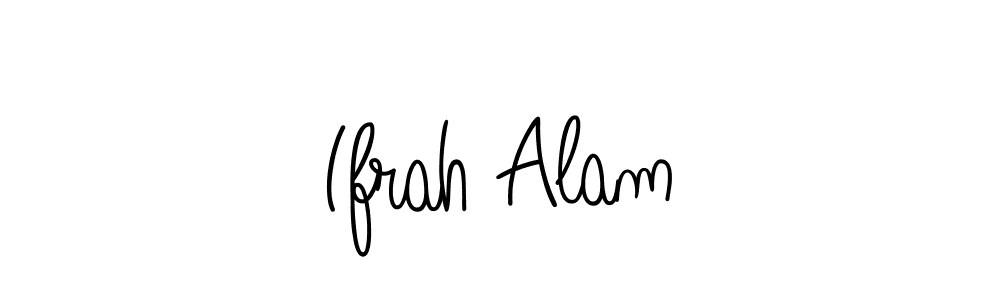 Use a signature maker to create a handwritten signature online. With this signature software, you can design (Angelique-Rose-font-FFP) your own signature for name Ifrah Alam. Ifrah Alam signature style 5 images and pictures png