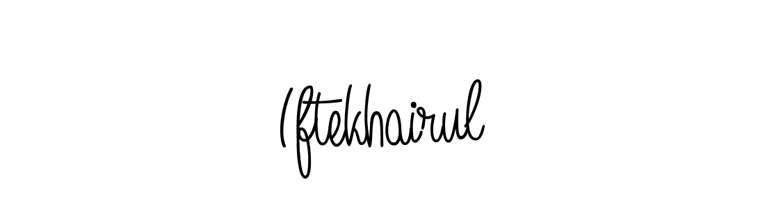 Use a signature maker to create a handwritten signature online. With this signature software, you can design (Angelique-Rose-font-FFP) your own signature for name Iftekhairul. Iftekhairul signature style 5 images and pictures png