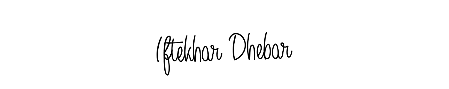 Here are the top 10 professional signature styles for the name Iftekhar Dhebar. These are the best autograph styles you can use for your name. Iftekhar Dhebar signature style 5 images and pictures png