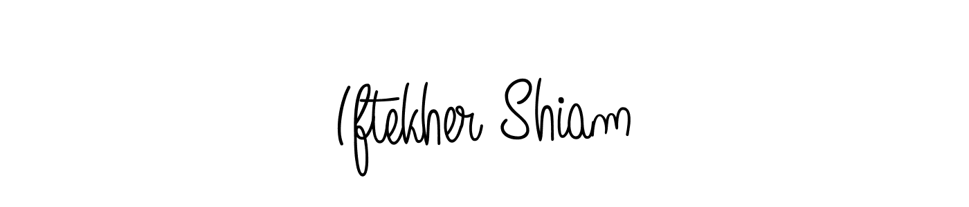 Design your own signature with our free online signature maker. With this signature software, you can create a handwritten (Angelique-Rose-font-FFP) signature for name Iftekher Shiam. Iftekher Shiam signature style 5 images and pictures png