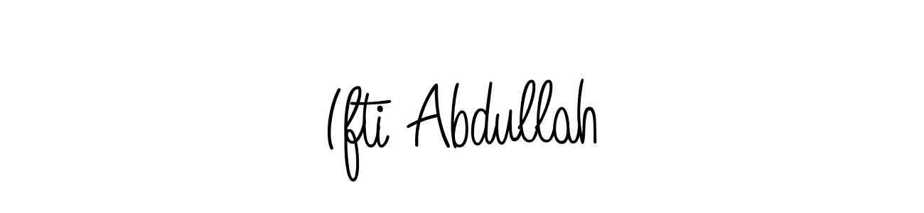 How to make Ifti Abdullah signature? Angelique-Rose-font-FFP is a professional autograph style. Create handwritten signature for Ifti Abdullah name. Ifti Abdullah signature style 5 images and pictures png