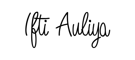 The Angelique-Rose-font-FFP lettering style adds unique flourish to name Ifti Auliya. Stand out with a custom digital autograph made in seconds. Ifti Auliya signature style 5 images and pictures png