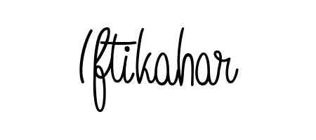 Create a beautiful signature design for name Iftikahar. With this signature (Angelique-Rose-font-FFP) fonts, you can make a handwritten signature for free. Iftikahar signature style 5 images and pictures png