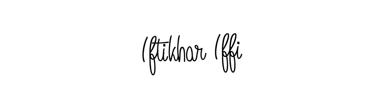 The best way (Angelique-Rose-font-FFP) to make a short signature is to pick only two or three words in your name. The name Iftikhar Iffi include a total of six letters. For converting this name. Iftikhar Iffi signature style 5 images and pictures png