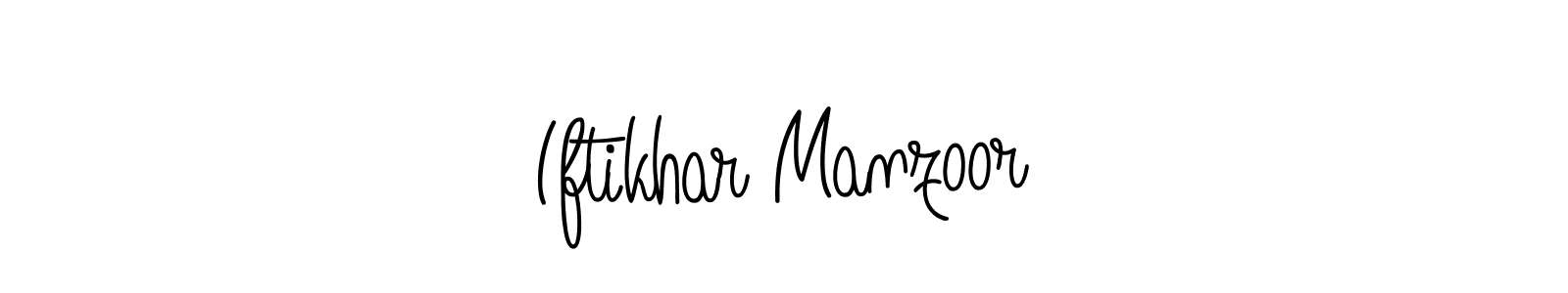 Iftikhar Manzoor stylish signature style. Best Handwritten Sign (Angelique-Rose-font-FFP) for my name. Handwritten Signature Collection Ideas for my name Iftikhar Manzoor. Iftikhar Manzoor signature style 5 images and pictures png