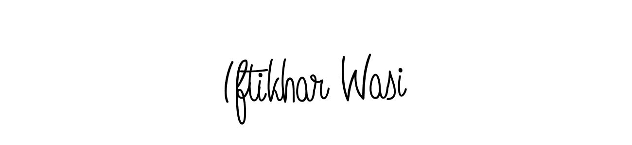 Iftikhar Wasi stylish signature style. Best Handwritten Sign (Angelique-Rose-font-FFP) for my name. Handwritten Signature Collection Ideas for my name Iftikhar Wasi. Iftikhar Wasi signature style 5 images and pictures png