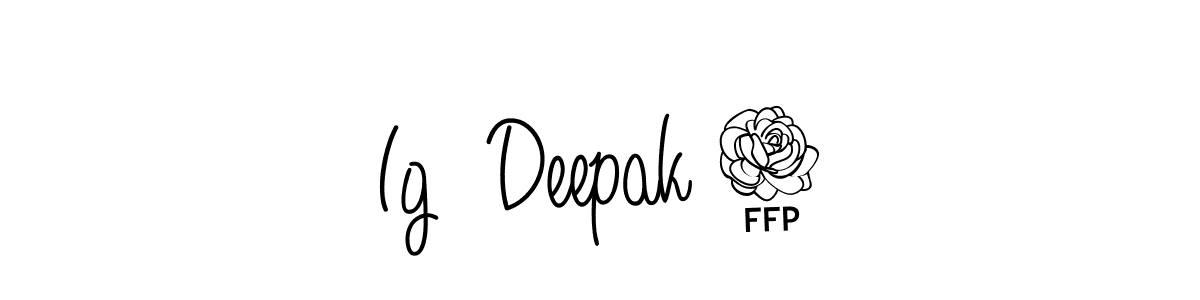 Also You can easily find your signature by using the search form. We will create Ig  Deepak 4 name handwritten signature images for you free of cost using Angelique-Rose-font-FFP sign style. Ig  Deepak 4 signature style 5 images and pictures png