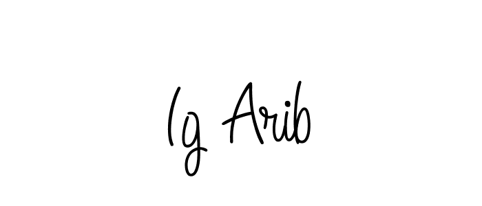Best and Professional Signature Style for Ig Arib. Angelique-Rose-font-FFP Best Signature Style Collection. Ig Arib signature style 5 images and pictures png