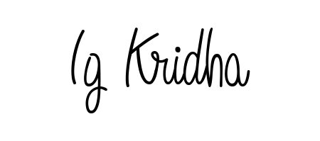 Create your official email sign-off with Ig Kridha name in Angelique-Rose-font-FFP style. Crisp, clean, and perfectly legible across all screens. Ig Kridha signature style 5 images and pictures png