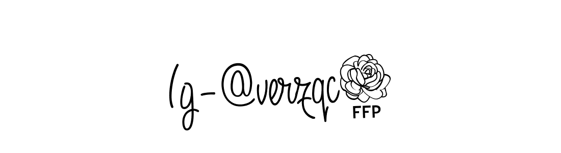 You should practise on your own different ways (Angelique-Rose-font-FFP) to write your name (Ig-@verzqc3) in signature. don't let someone else do it for you. Ig-@verzqc3 signature style 5 images and pictures png
