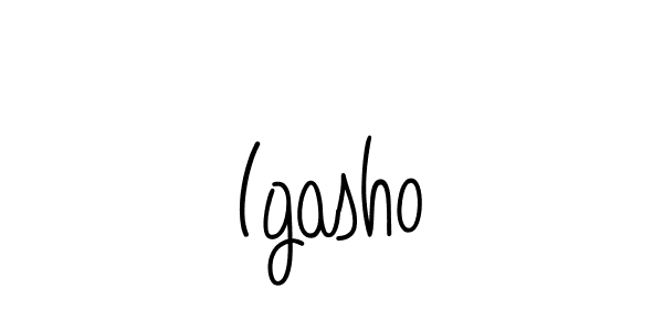 You should practise on your own different ways (Angelique-Rose-font-FFP) to write your name (Igasho) in signature. don't let someone else do it for you. Igasho signature style 5 images and pictures png