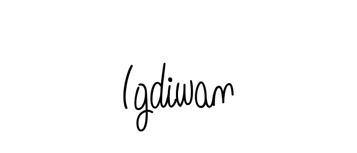 How to make Igdiwan name signature. Use Angelique-Rose-font-FFP style for creating short signs online. This is the latest handwritten sign. Igdiwan signature style 5 images and pictures png