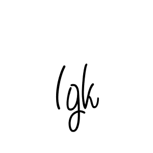 Use a signature maker to create a handwritten signature online. With this signature software, you can design (Angelique-Rose-font-FFP) your own signature for name Igk. Igk signature style 5 images and pictures png