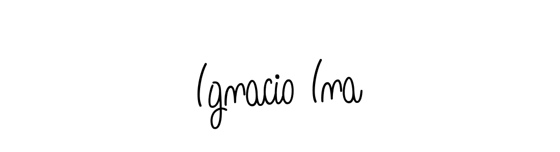 Also You can easily find your signature by using the search form. We will create Ignacio Ina name handwritten signature images for you free of cost using Angelique-Rose-font-FFP sign style. Ignacio Ina signature style 5 images and pictures png