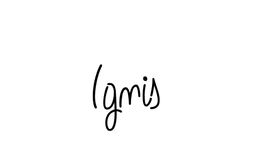 Create a beautiful signature design for name Ignis. With this signature (Angelique-Rose-font-FFP) fonts, you can make a handwritten signature for free. Ignis signature style 5 images and pictures png
