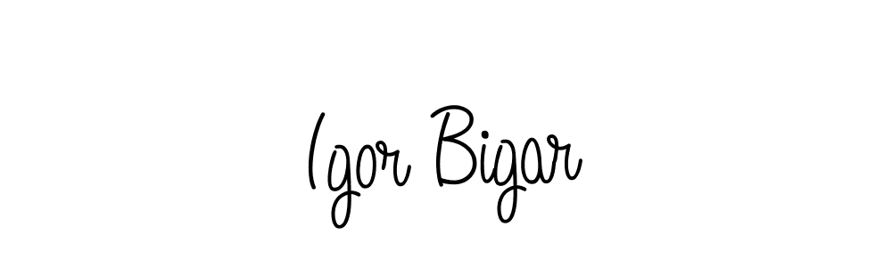 Angelique-Rose-font-FFP is a professional signature style that is perfect for those who want to add a touch of class to their signature. It is also a great choice for those who want to make their signature more unique. Get Igor Bigar name to fancy signature for free. Igor Bigar signature style 5 images and pictures png