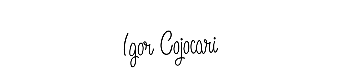 Design your own signature with our free online signature maker. With this signature software, you can create a handwritten (Angelique-Rose-font-FFP) signature for name Igor Cojocari. Igor Cojocari signature style 5 images and pictures png