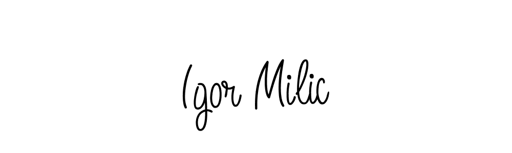 Best and Professional Signature Style for Igor Milic. Angelique-Rose-font-FFP Best Signature Style Collection. Igor Milic signature style 5 images and pictures png