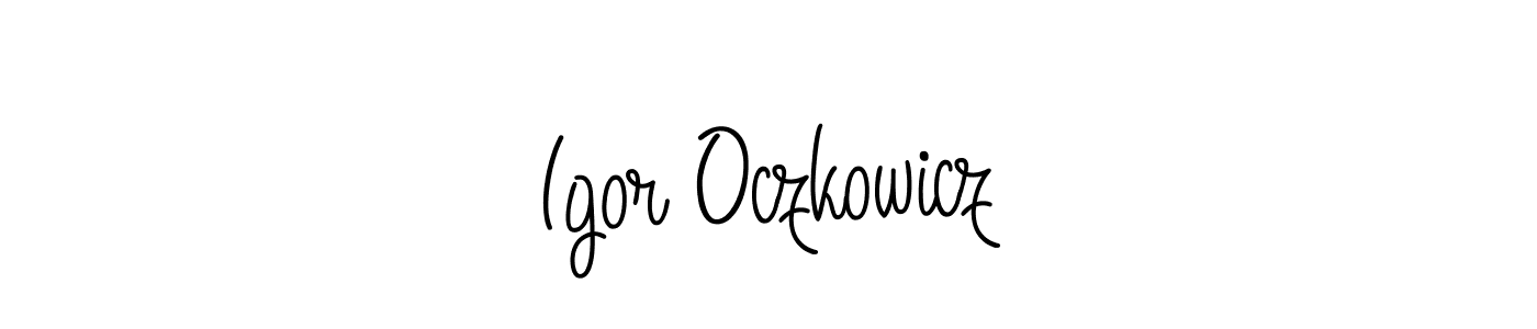 Also we have Igor Oczkowicz name is the best signature style. Create professional handwritten signature collection using Angelique-Rose-font-FFP autograph style. Igor Oczkowicz signature style 5 images and pictures png